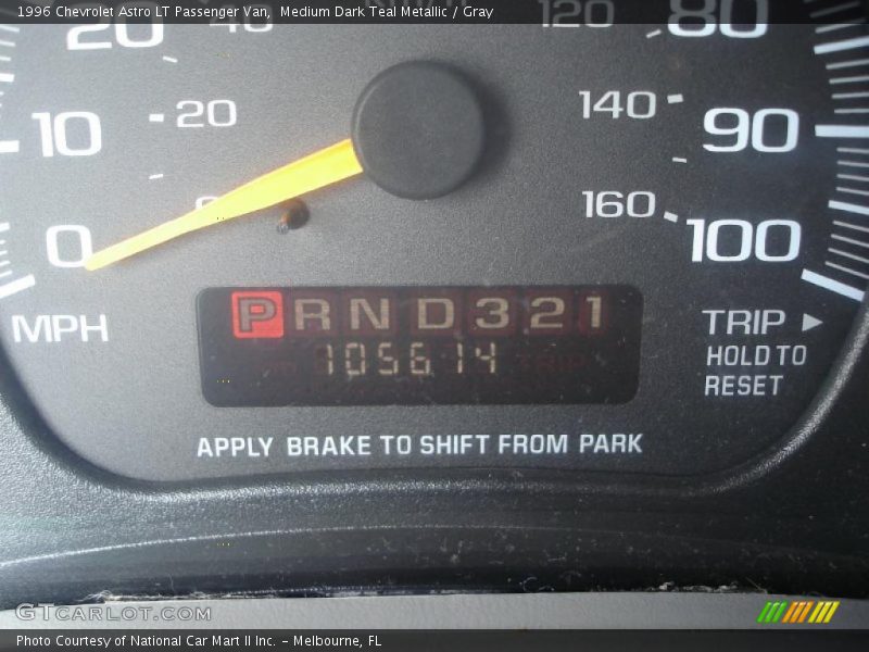 Medium Dark Teal Metallic / Gray 1996 Chevrolet Astro LT Passenger Van