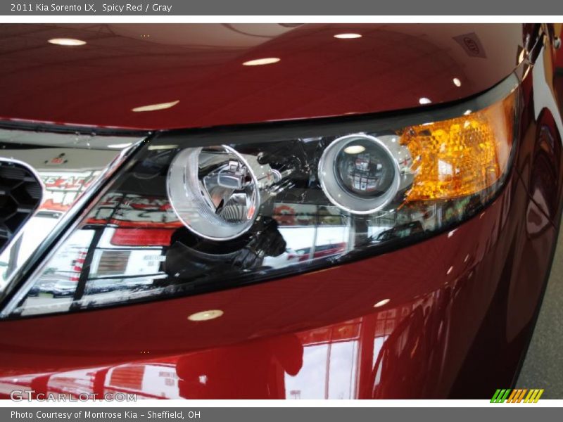 Spicy Red / Gray 2011 Kia Sorento LX