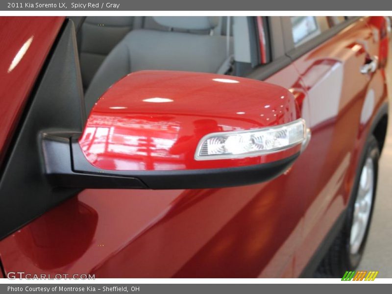 Spicy Red / Gray 2011 Kia Sorento LX