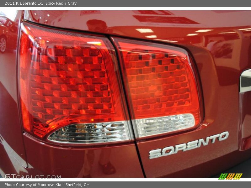 Spicy Red / Gray 2011 Kia Sorento LX