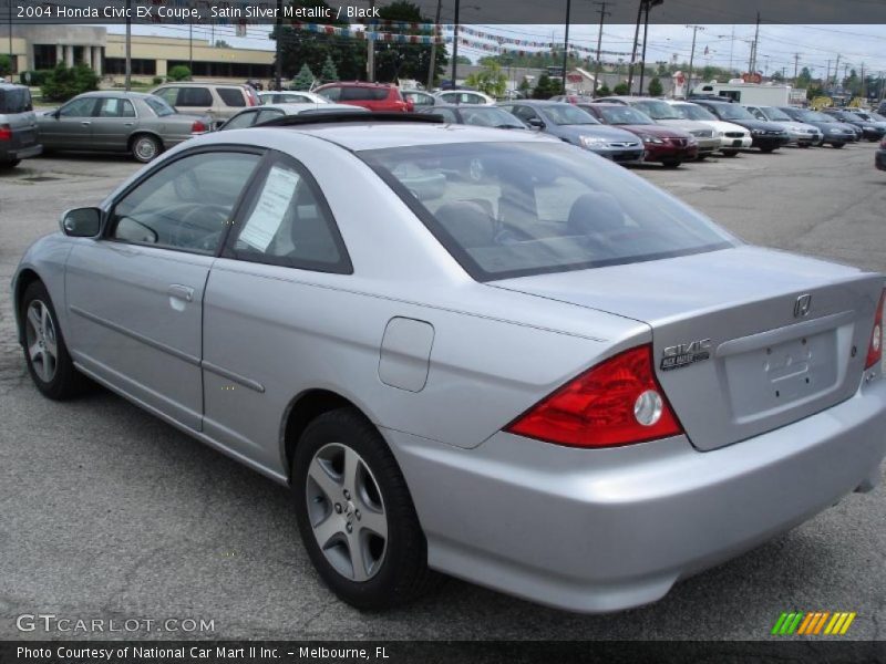 Satin Silver Metallic / Black 2004 Honda Civic EX Coupe