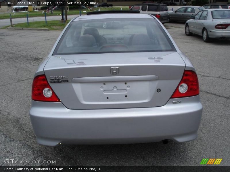 Satin Silver Metallic / Black 2004 Honda Civic EX Coupe