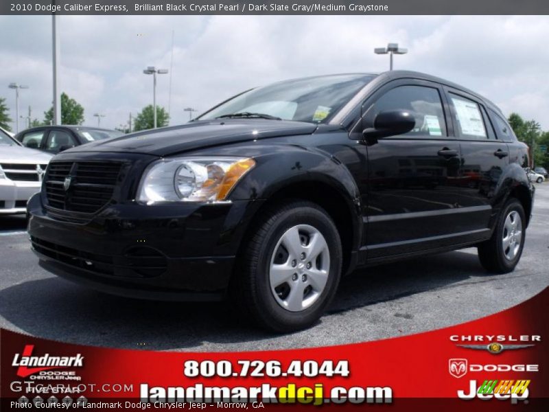 Brilliant Black Crystal Pearl / Dark Slate Gray/Medium Graystone 2010 Dodge Caliber Express