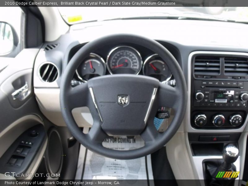 Brilliant Black Crystal Pearl / Dark Slate Gray/Medium Graystone 2010 Dodge Caliber Express