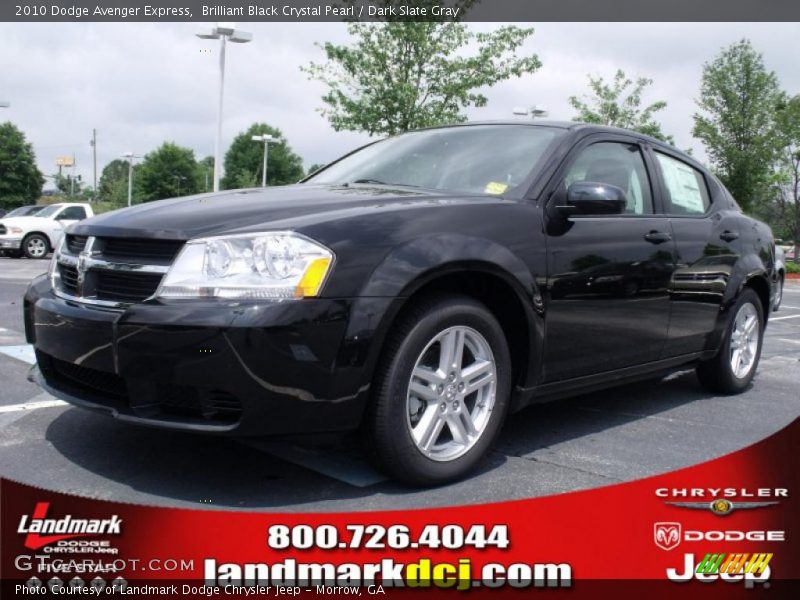 Brilliant Black Crystal Pearl / Dark Slate Gray 2010 Dodge Avenger Express
