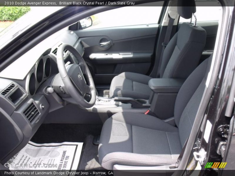 Brilliant Black Crystal Pearl / Dark Slate Gray 2010 Dodge Avenger Express