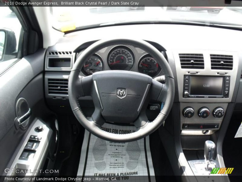 Brilliant Black Crystal Pearl / Dark Slate Gray 2010 Dodge Avenger Express