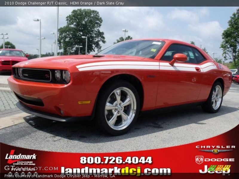 HEMI Orange / Dark Slate Gray 2010 Dodge Challenger R/T Classic