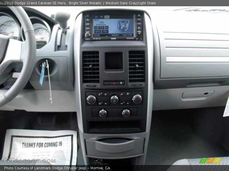 Bright Silver Metallic / Medium Slate Gray/Light Shale 2010 Dodge Grand Caravan SE Hero