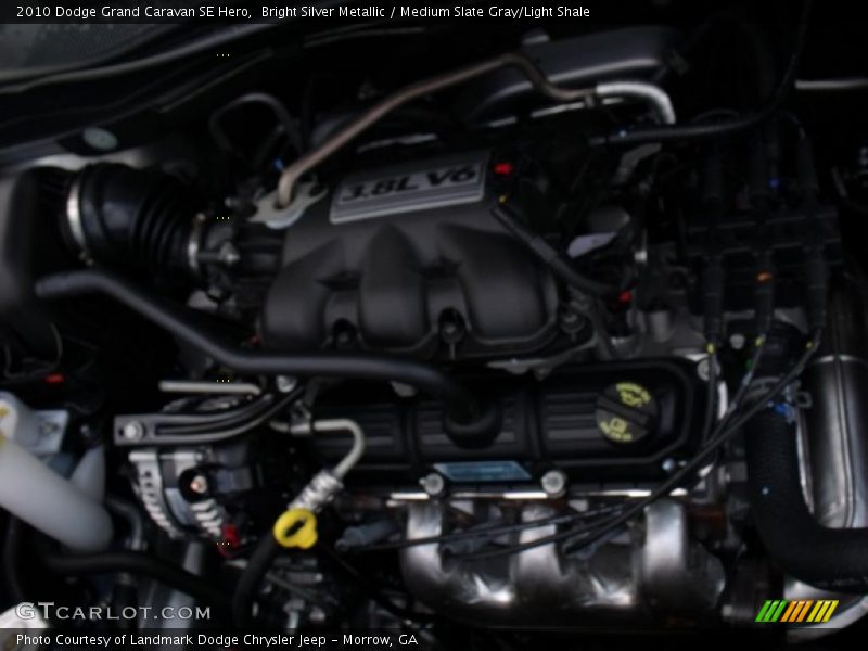 Bright Silver Metallic / Medium Slate Gray/Light Shale 2010 Dodge Grand Caravan SE Hero