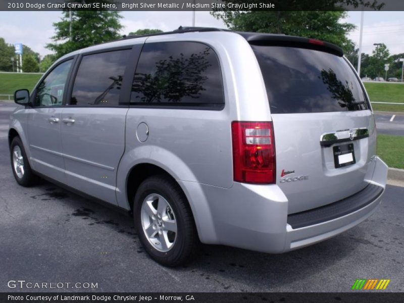 Bright Silver Metallic / Medium Slate Gray/Light Shale 2010 Dodge Grand Caravan SE Hero
