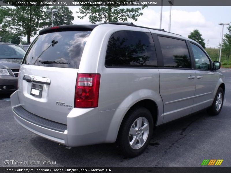 Bright Silver Metallic / Medium Slate Gray/Light Shale 2010 Dodge Grand Caravan SE Hero