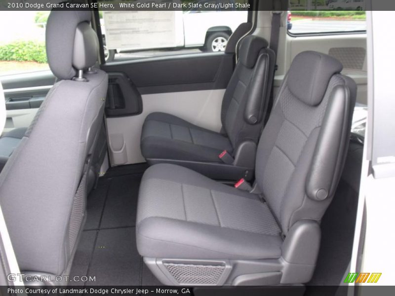 White Gold Pearl / Dark Slate Gray/Light Shale 2010 Dodge Grand Caravan SE Hero