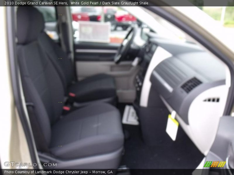 White Gold Pearl / Dark Slate Gray/Light Shale 2010 Dodge Grand Caravan SE Hero