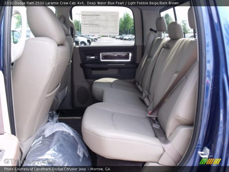 Deep Water Blue Pearl / Light Pebble Beige/Bark Brown 2010 Dodge Ram 2500 Laramie Crew Cab 4x4