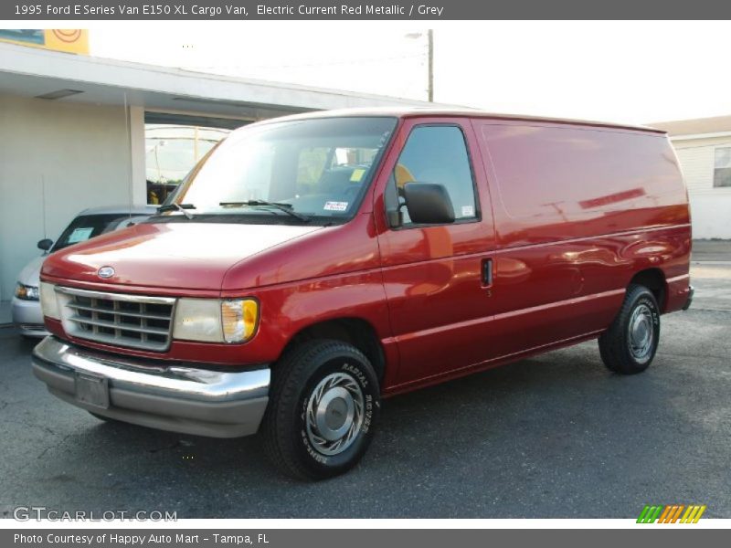 Electric Current Red Metallic / Grey 1995 Ford E Series Van E150 XL Cargo Van