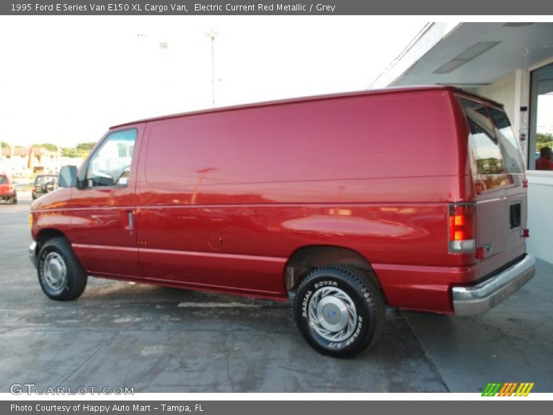 Electric Current Red Metallic / Grey 1995 Ford E Series Van E150 XL Cargo Van