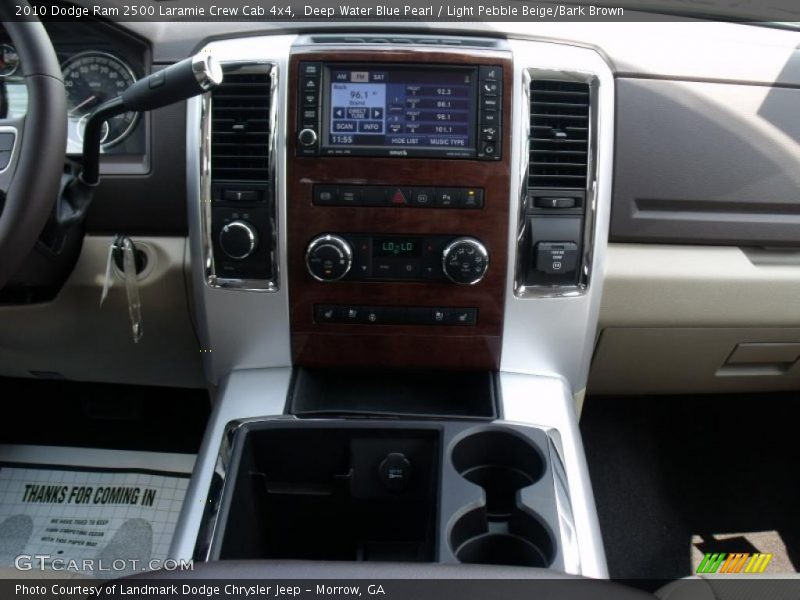 Deep Water Blue Pearl / Light Pebble Beige/Bark Brown 2010 Dodge Ram 2500 Laramie Crew Cab 4x4