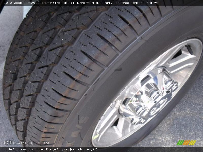 Deep Water Blue Pearl / Light Pebble Beige/Bark Brown 2010 Dodge Ram 2500 Laramie Crew Cab 4x4
