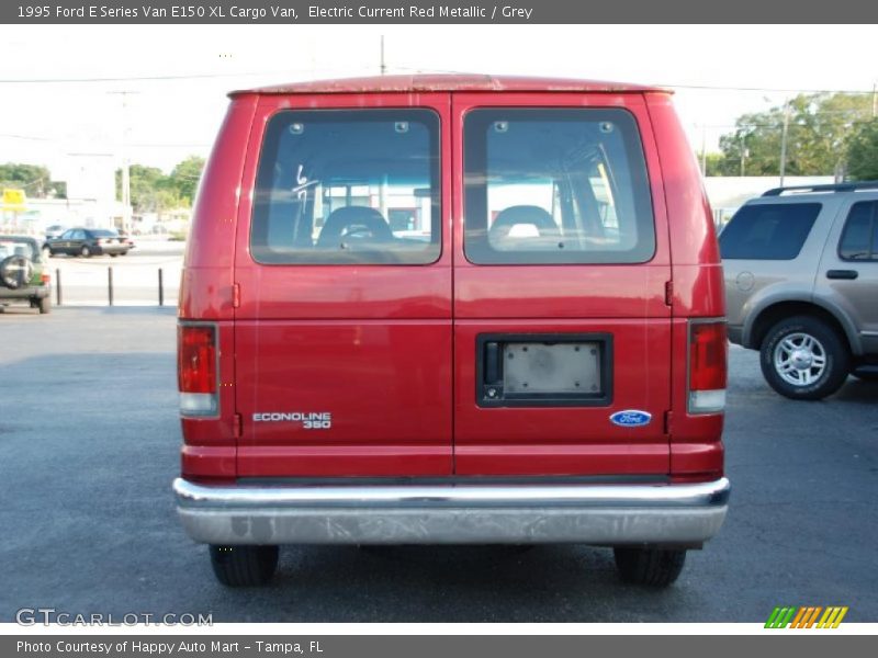 Electric Current Red Metallic / Grey 1995 Ford E Series Van E150 XL Cargo Van