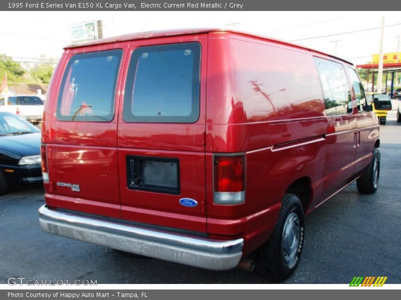 Electric Current Red Metallic / Grey 1995 Ford E Series Van E150 XL Cargo Van