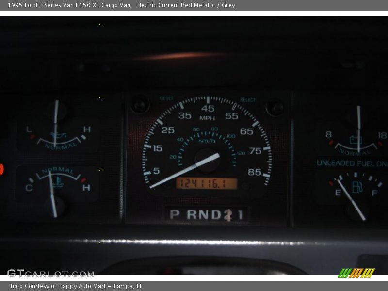Electric Current Red Metallic / Grey 1995 Ford E Series Van E150 XL Cargo Van