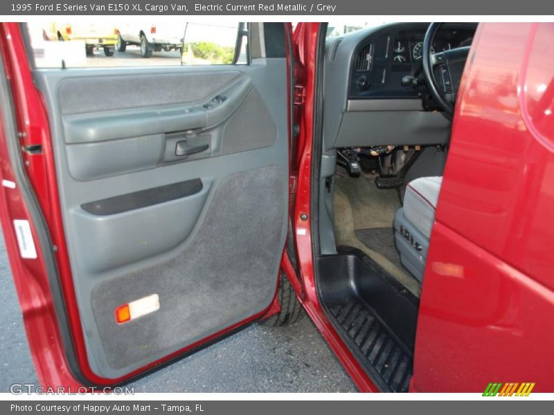 Electric Current Red Metallic / Grey 1995 Ford E Series Van E150 XL Cargo Van