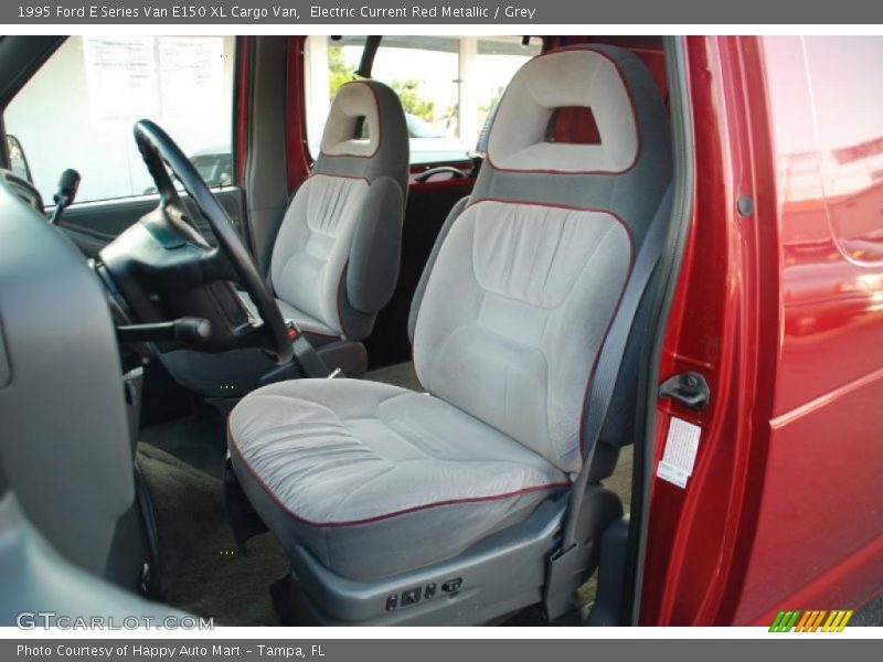 Electric Current Red Metallic / Grey 1995 Ford E Series Van E150 XL Cargo Van