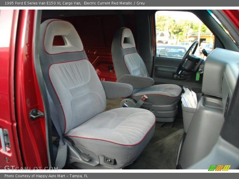 Electric Current Red Metallic / Grey 1995 Ford E Series Van E150 XL Cargo Van