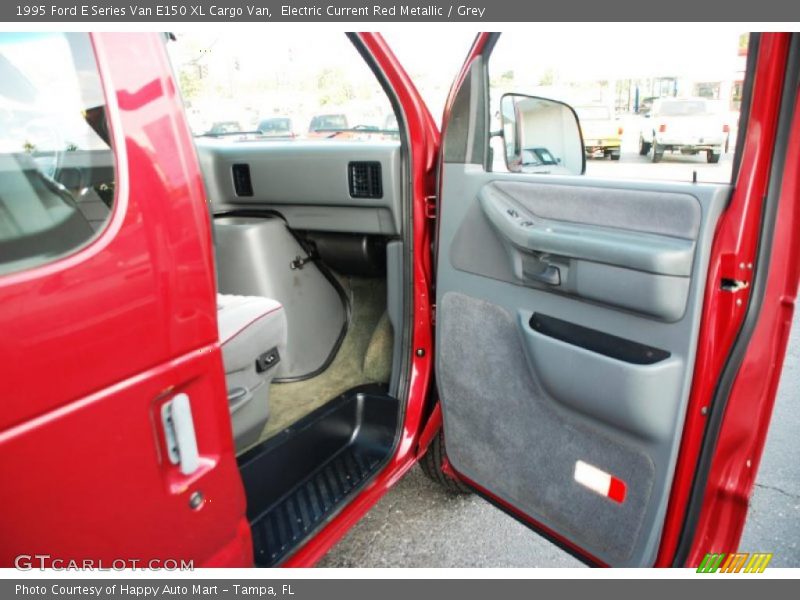 Electric Current Red Metallic / Grey 1995 Ford E Series Van E150 XL Cargo Van