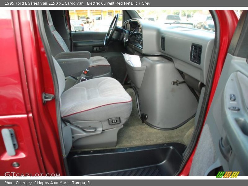 Electric Current Red Metallic / Grey 1995 Ford E Series Van E150 XL Cargo Van