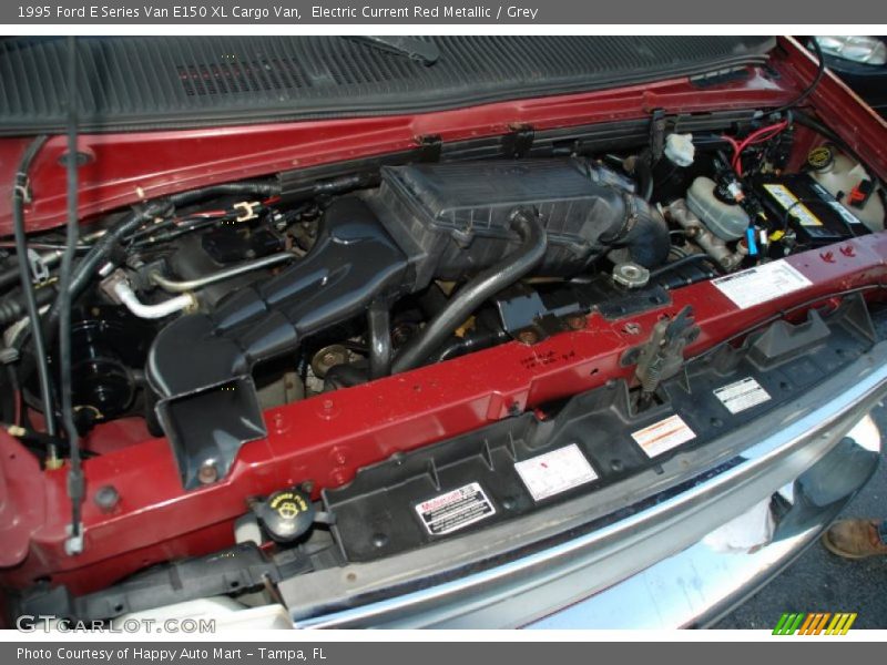 Electric Current Red Metallic / Grey 1995 Ford E Series Van E150 XL Cargo Van