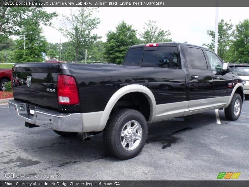 Brilliant Black Crystal Pearl / Dark Slate 2010 Dodge Ram 2500 Laramie Crew Cab 4x4