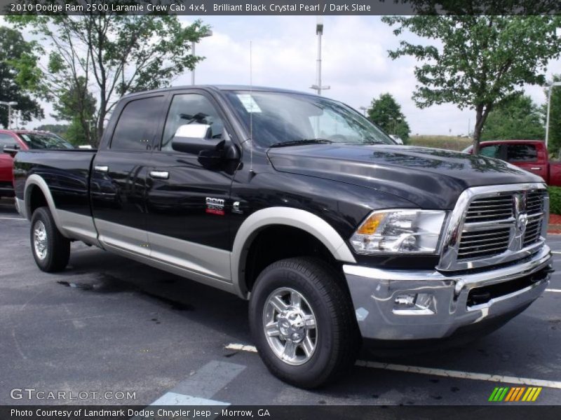 Brilliant Black Crystal Pearl / Dark Slate 2010 Dodge Ram 2500 Laramie Crew Cab 4x4