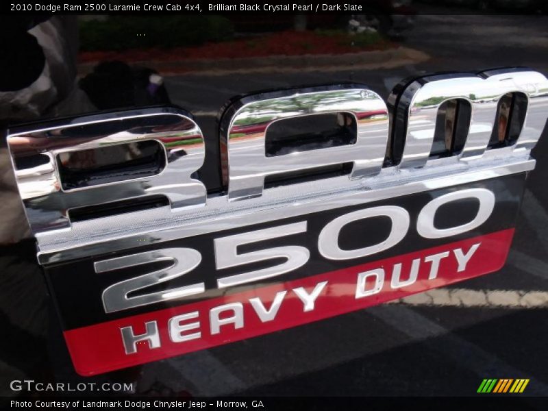 Brilliant Black Crystal Pearl / Dark Slate 2010 Dodge Ram 2500 Laramie Crew Cab 4x4