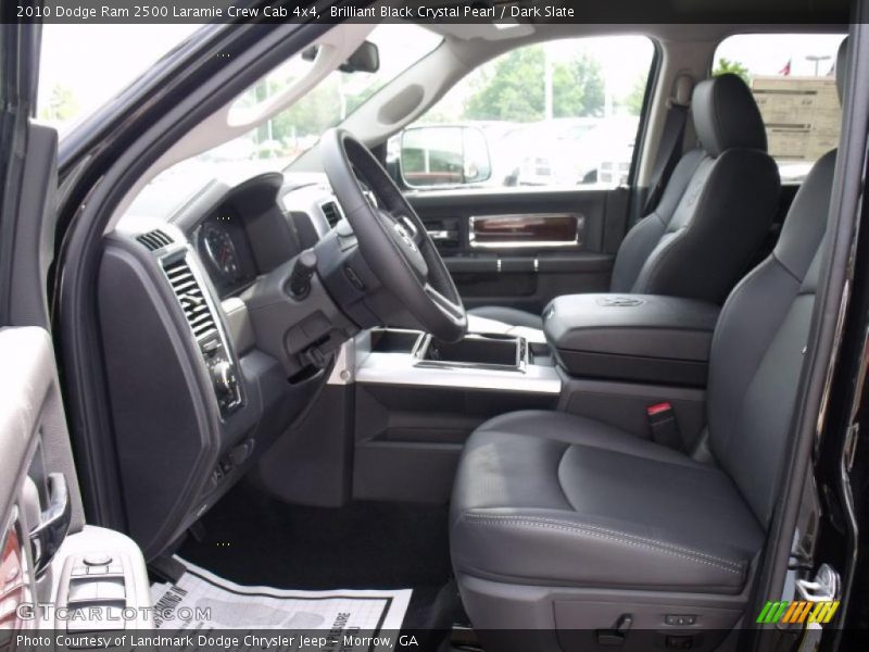Brilliant Black Crystal Pearl / Dark Slate 2010 Dodge Ram 2500 Laramie Crew Cab 4x4