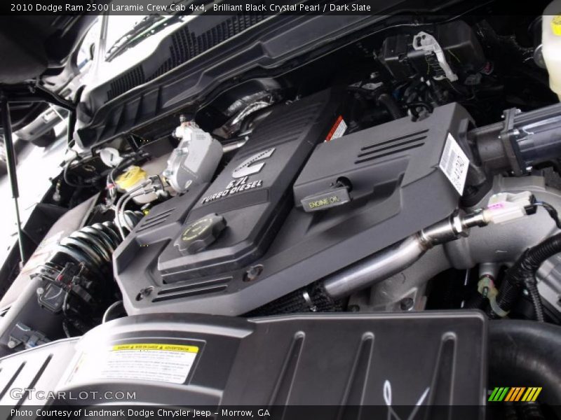 Brilliant Black Crystal Pearl / Dark Slate 2010 Dodge Ram 2500 Laramie Crew Cab 4x4