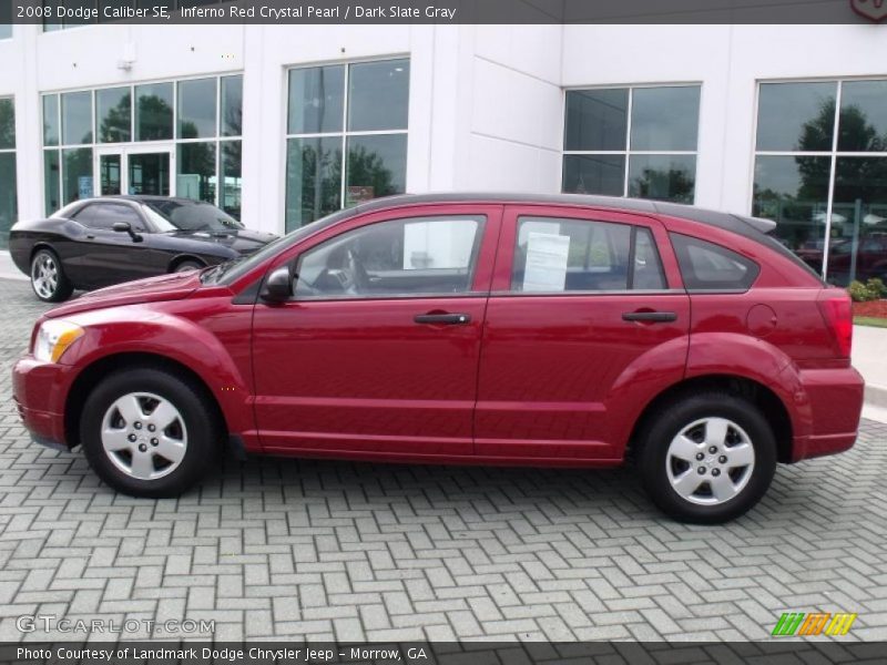 Inferno Red Crystal Pearl / Dark Slate Gray 2008 Dodge Caliber SE