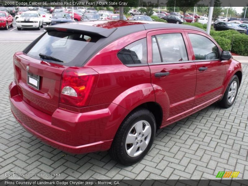 Inferno Red Crystal Pearl / Dark Slate Gray 2008 Dodge Caliber SE