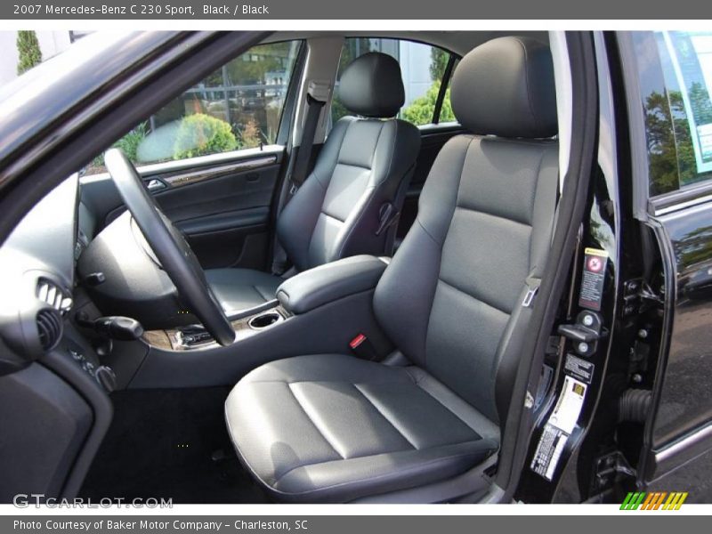 Black / Black 2007 Mercedes-Benz C 230 Sport