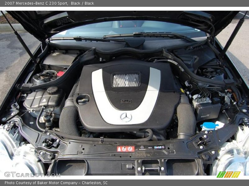 Black / Black 2007 Mercedes-Benz C 230 Sport