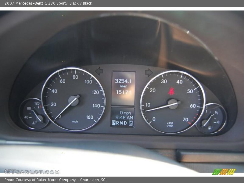 Black / Black 2007 Mercedes-Benz C 230 Sport