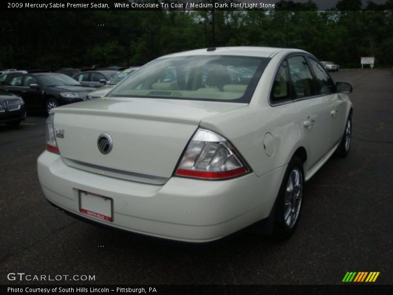 White Chocolate Tri Coat / Medium Dark Flint/Light Stone 2009 Mercury Sable Premier Sedan