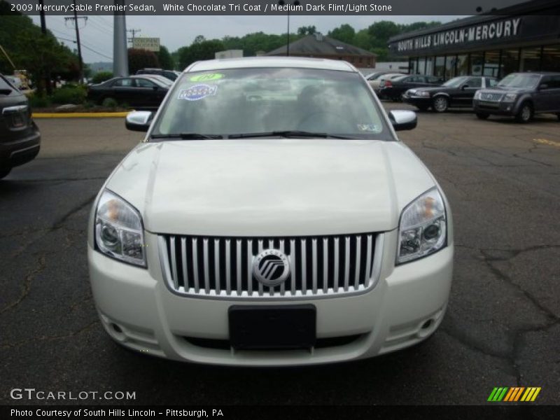 White Chocolate Tri Coat / Medium Dark Flint/Light Stone 2009 Mercury Sable Premier Sedan