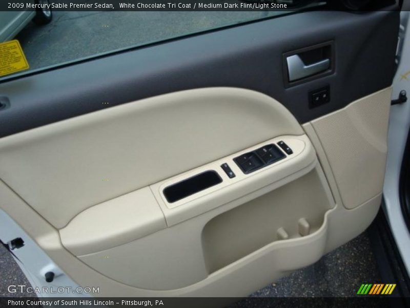 White Chocolate Tri Coat / Medium Dark Flint/Light Stone 2009 Mercury Sable Premier Sedan