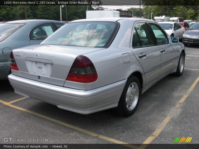 Brilliant Silver Metallic / Black 1999 Mercedes-Benz C 280 Sedan