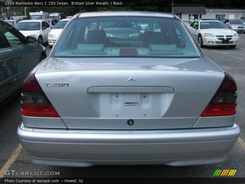 Brilliant Silver Metallic / Black 1999 Mercedes-Benz C 280 Sedan