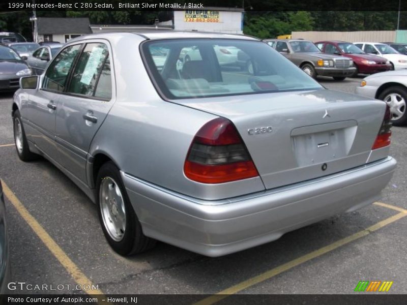 Brilliant Silver Metallic / Black 1999 Mercedes-Benz C 280 Sedan