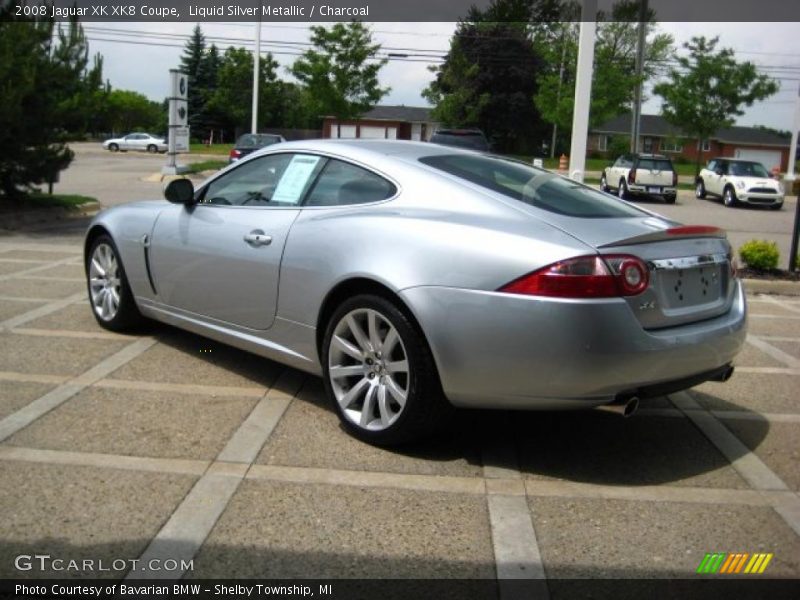 Liquid Silver Metallic / Charcoal 2008 Jaguar XK XK8 Coupe