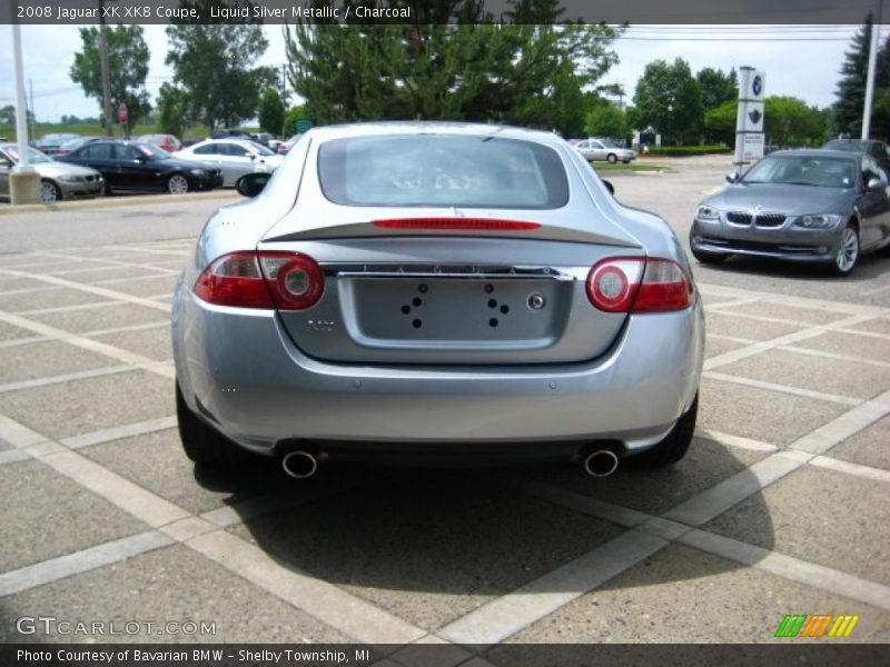 Liquid Silver Metallic / Charcoal 2008 Jaguar XK XK8 Coupe